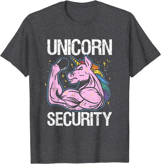 Unicorn Security Funny Costume Police Men Women Kids T-Shirt