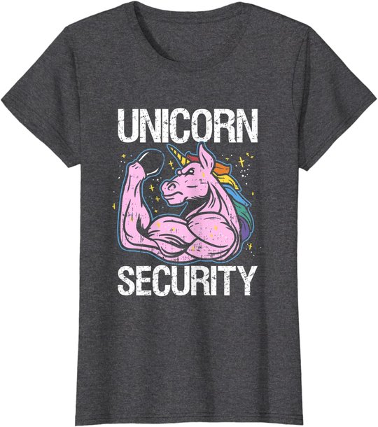 Unicorn Security Funny Costume Police Men Women Kids T-Shirt