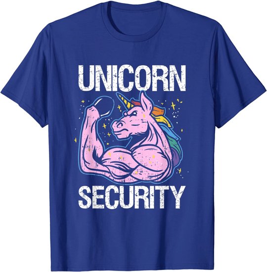 Unicorn Security Funny Costume Police Men Women Kids T-Shirt