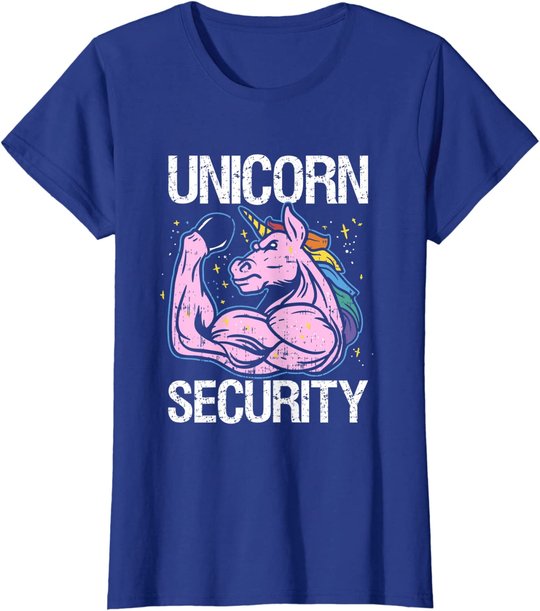 Unicorn Security Funny Costume Police Men Women Kids T-Shirt