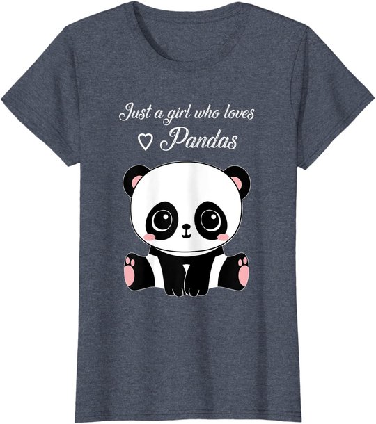 Cute Panda Shirt Just A Girl Who Loves Pandas T-Shirt