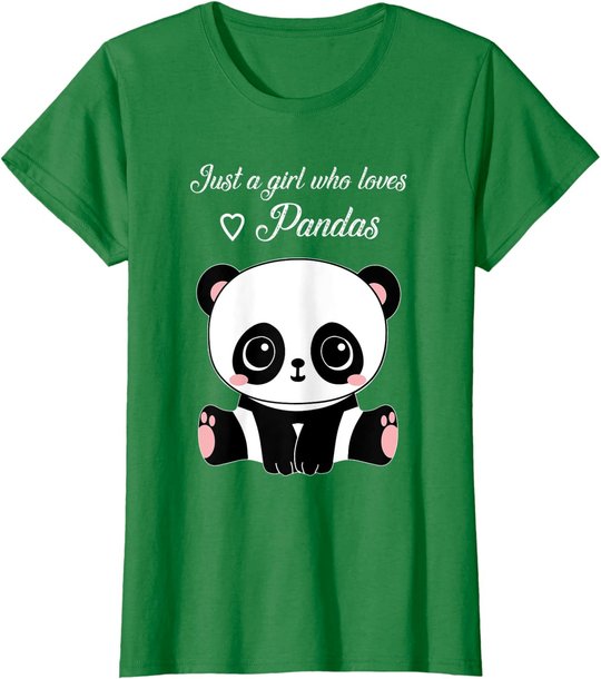 Cute Panda Shirt Just A Girl Who Loves Pandas T-Shirt