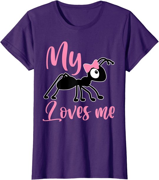 Ant Design My Aunt Loves me Family Gifts for Nephew & Niece T-Shirt
