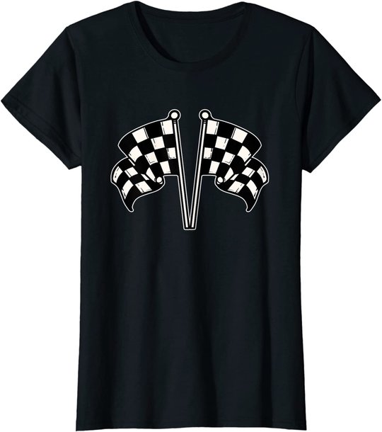 Car Racing Checkered Flag T-Shirt