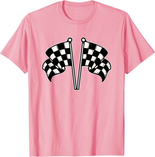 Car Racing Checkered Flag T-Shirt