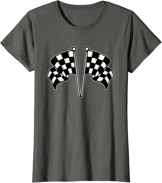 Car Racing Checkered Flag T-Shirt