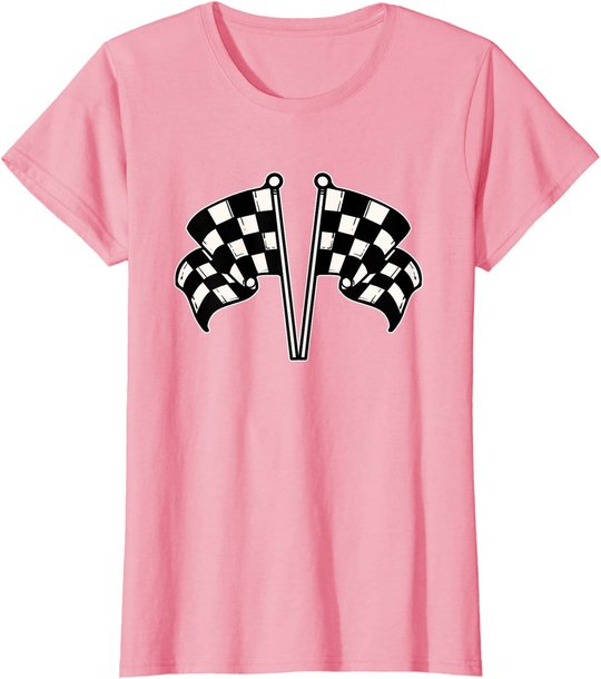 Car Racing Checkered Flag T-Shirt