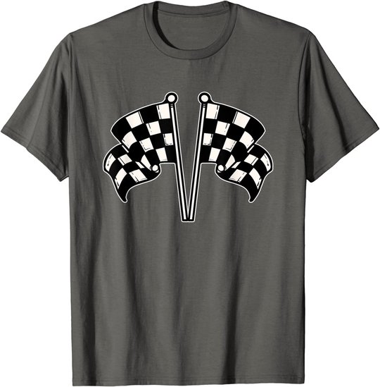 Car Racing Checkered Flag T-Shirt