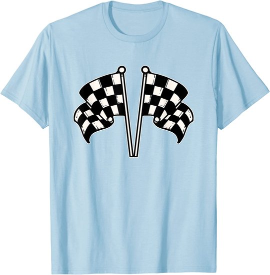 Car Racing Checkered Flag T-Shirt