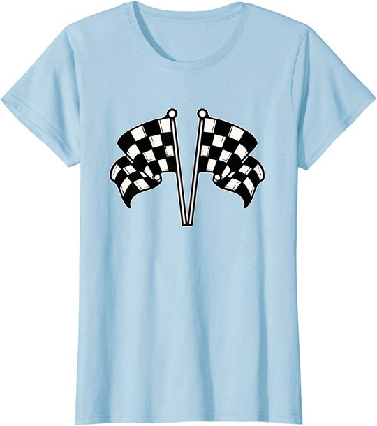 Car Racing Checkered Flag T-Shirt