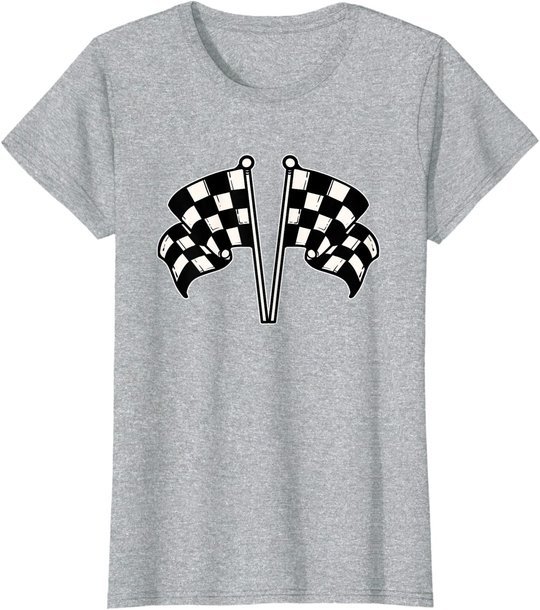 Car Racing Checkered Flag T-Shirt