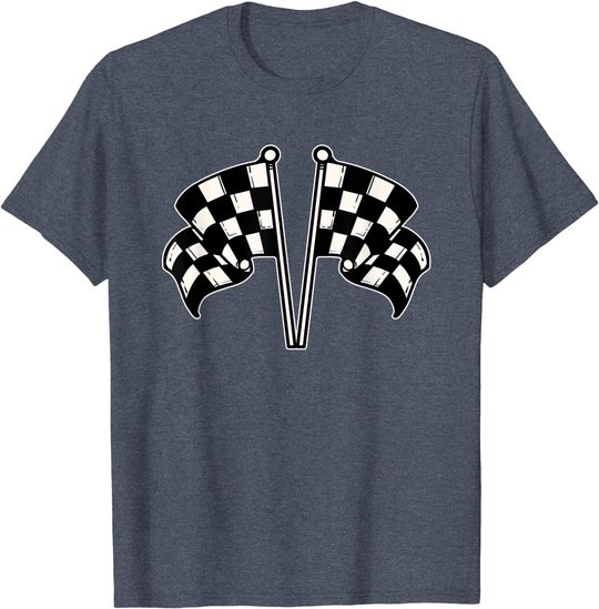 Car Racing Checkered Flag T-Shirt