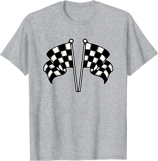 Car Racing Checkered Flag T-Shirt