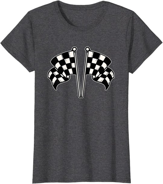 Car Racing Checkered Flag T-Shirt