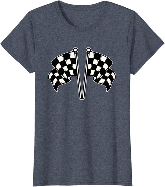 Car Racing Checkered Flag T-Shirt