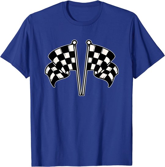 Car Racing Checkered Flag T-Shirt