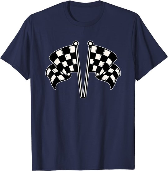 Car Racing Checkered Flag T-Shirt