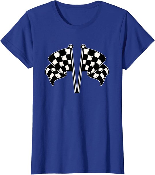 Car Racing Checkered Flag T-Shirt