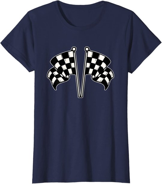 Car Racing Checkered Flag T-Shirt