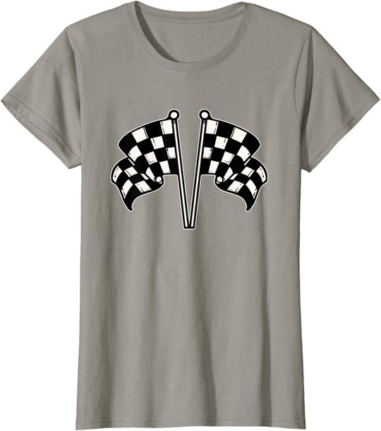 Car Racing Checkered Flag T-Shirt