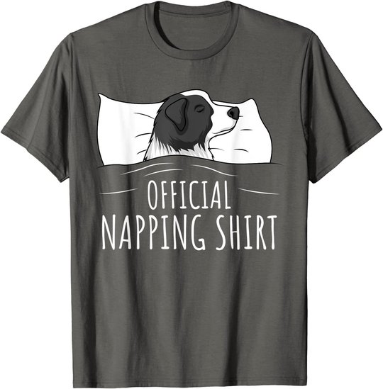 Sleeping Border Collie Official Napping T-Shirt