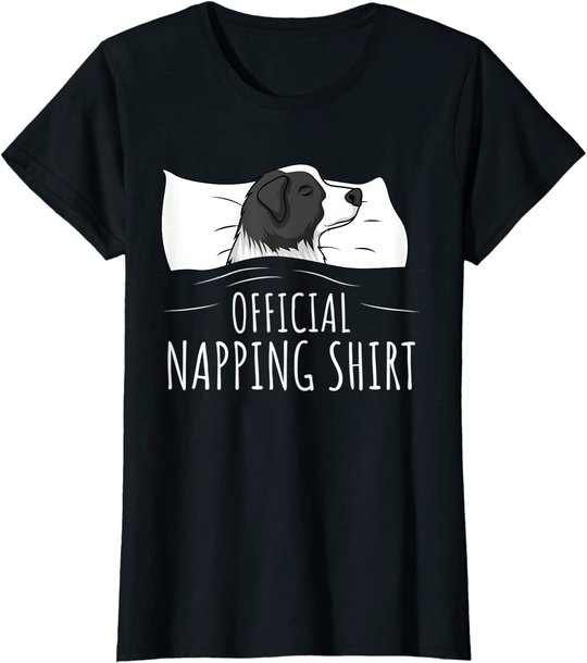Sleeping Border Collie Official Napping T-Shirt