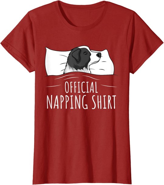 Sleeping Border Collie Official Napping T-Shirt