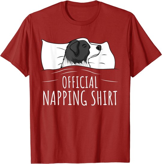 Sleeping Border Collie Official Napping T-Shirt