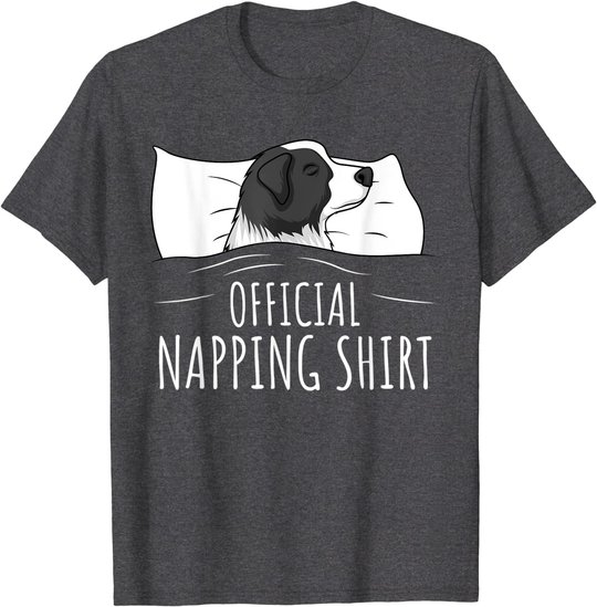 Sleeping Border Collie Official Napping T-Shirt
