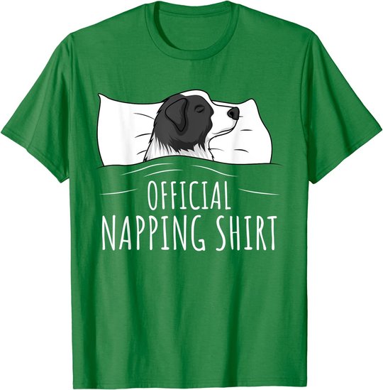 Sleeping Border Collie Official Napping T-Shirt