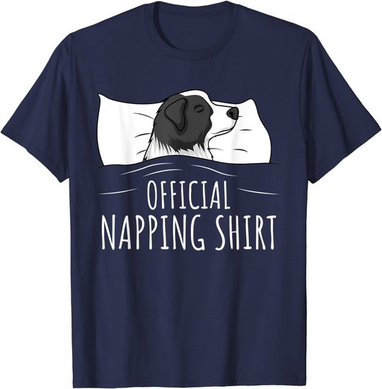 Sleeping Border Collie Official Napping T-Shirt