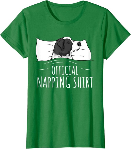 Sleeping Border Collie Official Napping T-Shirt