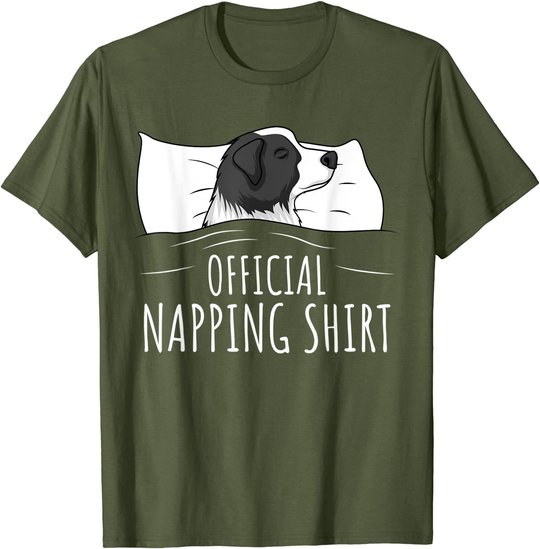 Sleeping Border Collie Official Napping T-Shirt