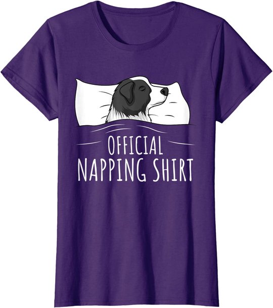Sleeping Border Collie Official Napping T-Shirt