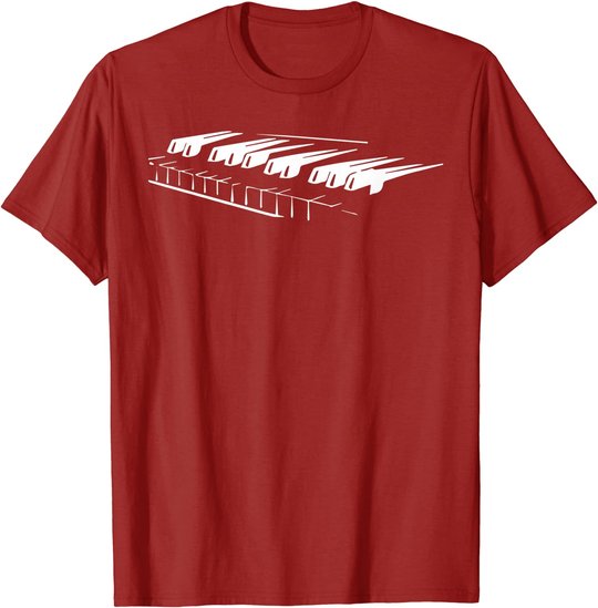 Piano Player Pianist Gift Musician Keyboard Keys Orchestra T-Shirt