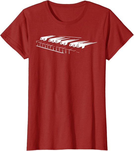 Piano Player Pianist Gift Musician Keyboard Keys Orchestra T-Shirt