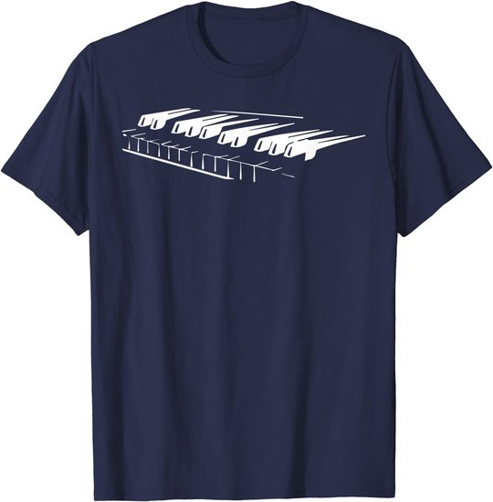 Piano Player Pianist Gift Musician Keyboard Keys Orchestra T-Shirt