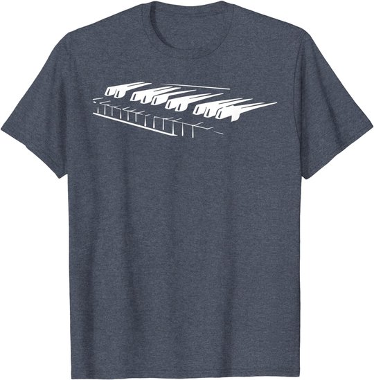 Piano Player Pianist Gift Musician Keyboard Keys Orchestra T-Shirt