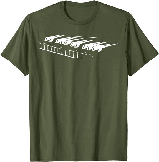 Piano Player Pianist Gift Musician Keyboard Keys Orchestra T-Shirt