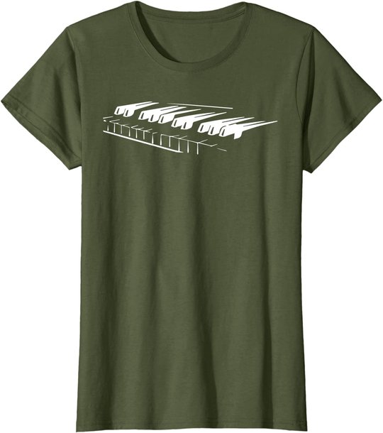 Piano Player Pianist Gift Musician Keyboard Keys Orchestra T-Shirt