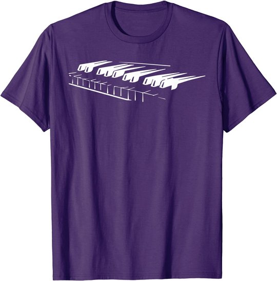Piano Player Pianist Gift Musician Keyboard Keys Orchestra T-Shirt