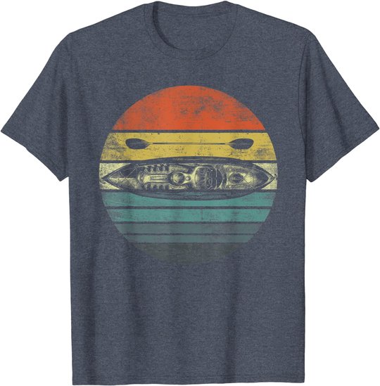 Retro Kayak Canoe Lover Funny Kayaking Paddling Kayaker Gift T-Shirt