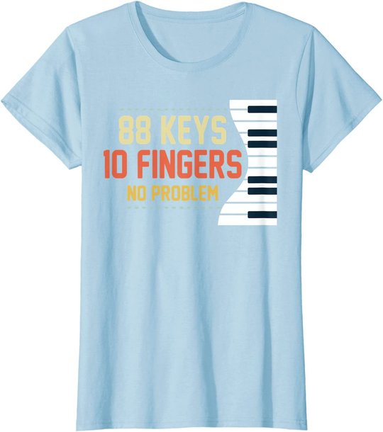 Kids Piano Keys Shirt Funny Musician Music 88 Keys Gift T-Shirt
