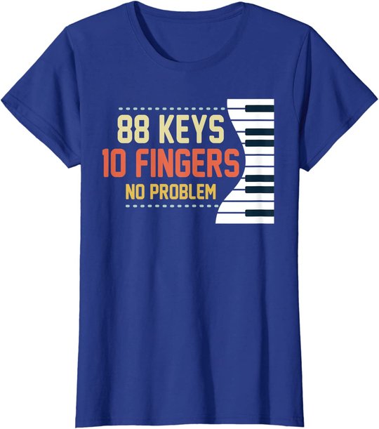 Kids Piano Keys Shirt Funny Musician Music 88 Keys Gift T-Shirt