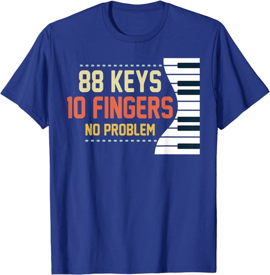 Kids Piano Keys Shirt Funny Musician Music 88 Keys Gift T-Shirt