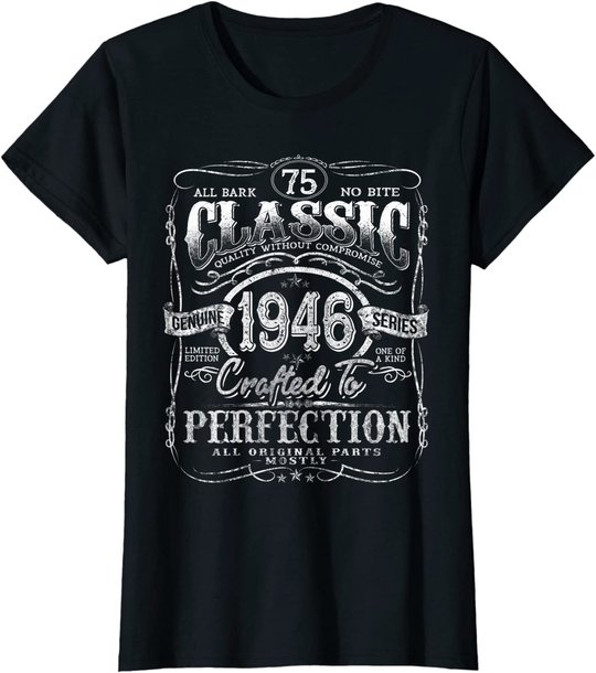 Vintage 1946 Limited Edition Gift 75 years old 75th Birthday T-Shirt