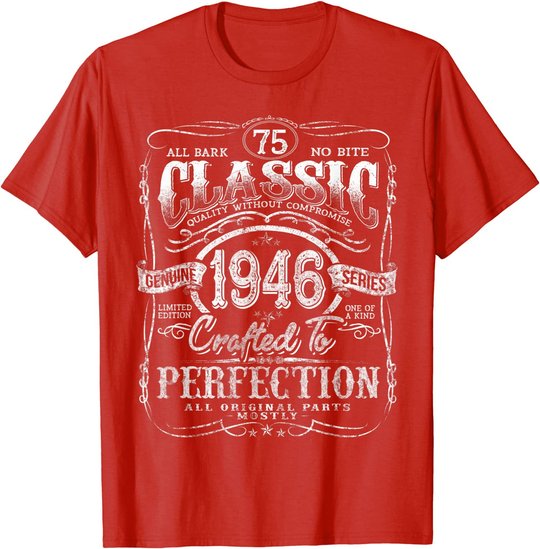 Vintage 1946 Limited Edition Gift 75 years old 75th Birthday T-Shirt
