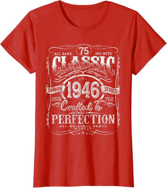 Vintage 1946 Limited Edition Gift 75 years old 75th Birthday T-Shirt