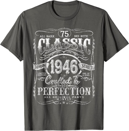 Vintage 1946 Limited Edition Gift 75 years old 75th Birthday T-Shirt