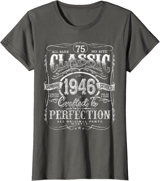 Vintage 1946 Limited Edition Gift 75 years old 75th Birthday T-Shirt